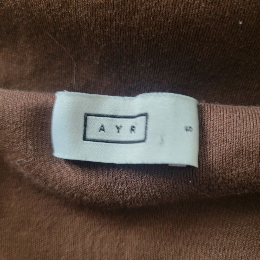 AYR Women's Brown High Neck Bodycon Spaghetti Strap Summer Mini Dress Size Small - Picture 7 of 7